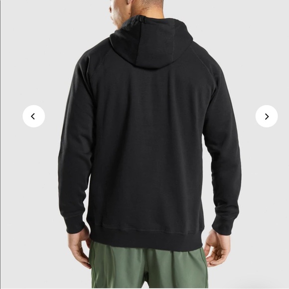 NWT Gymshark Infill Black Hoodie Sweatshirt Mens - Picture 2 of 4